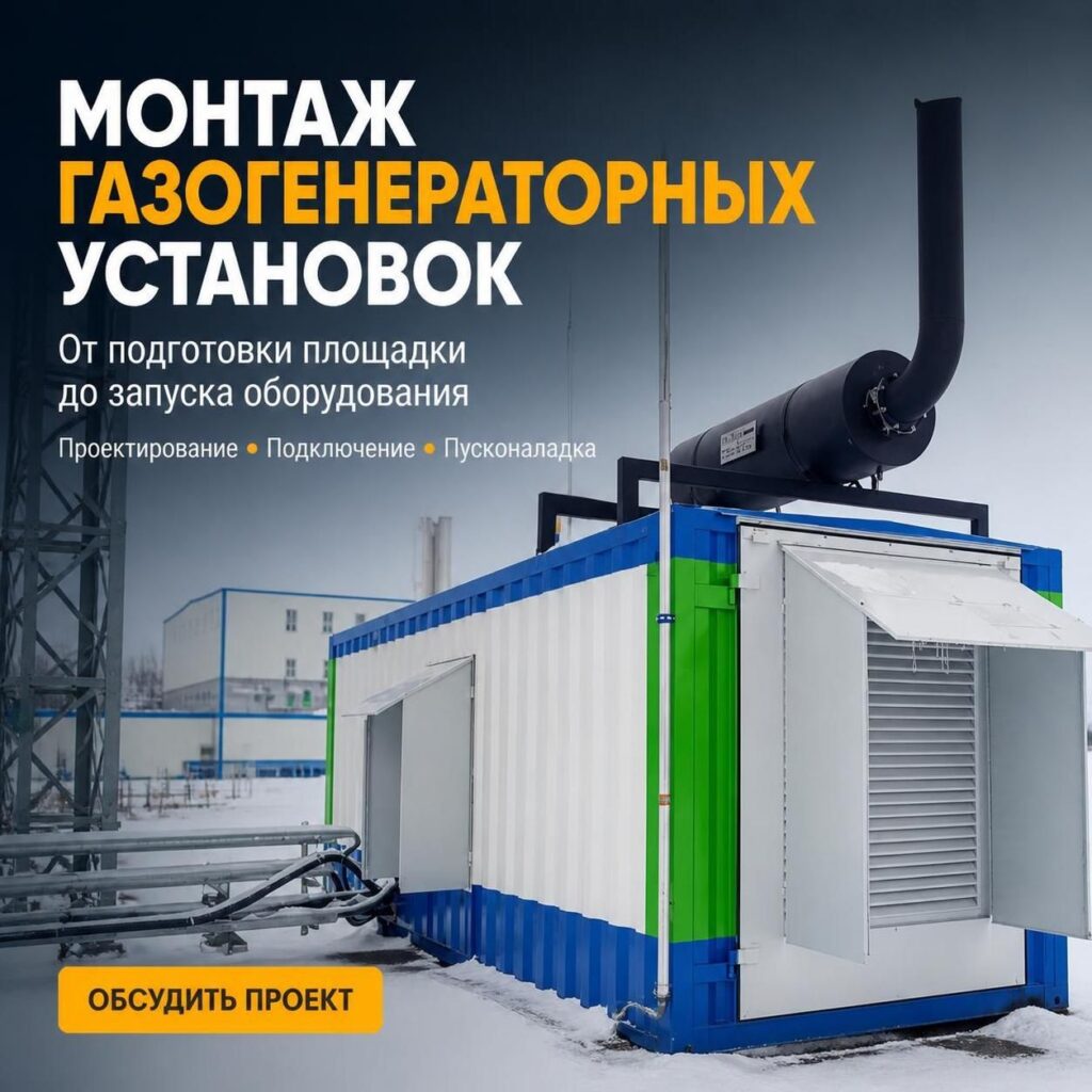 Монтаж газогенераторных установок бесплатные консультации